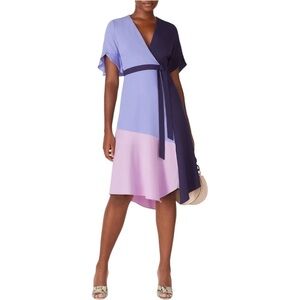 Hutch Colorblock Wrap Dress